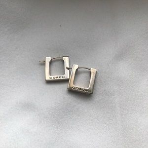 Coach silver earrings